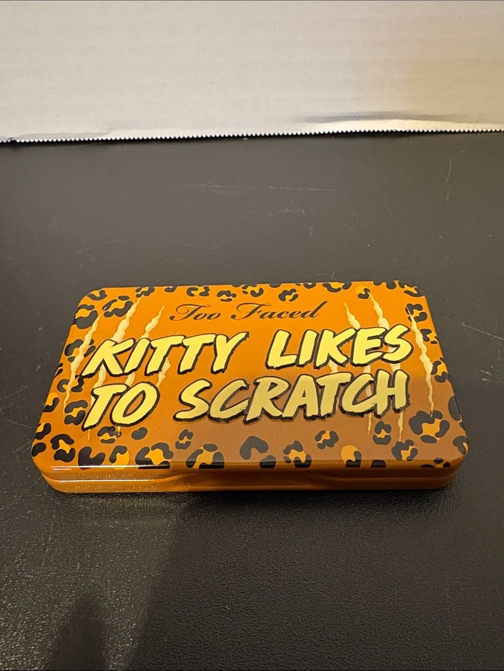 Too Faced Kitty Likes to Scratch Eyeshadow Palette - Orange, Black, Yellow